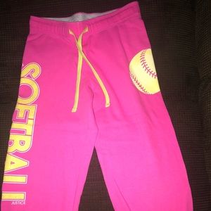 Girls size 10 Justice sweat pants